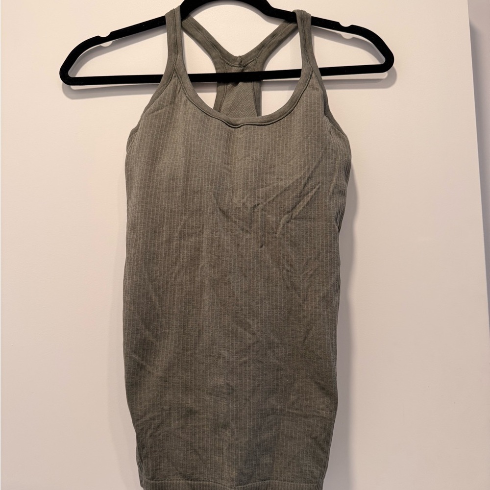 lululemon athletica Ribbed Racerback Tank - Olive